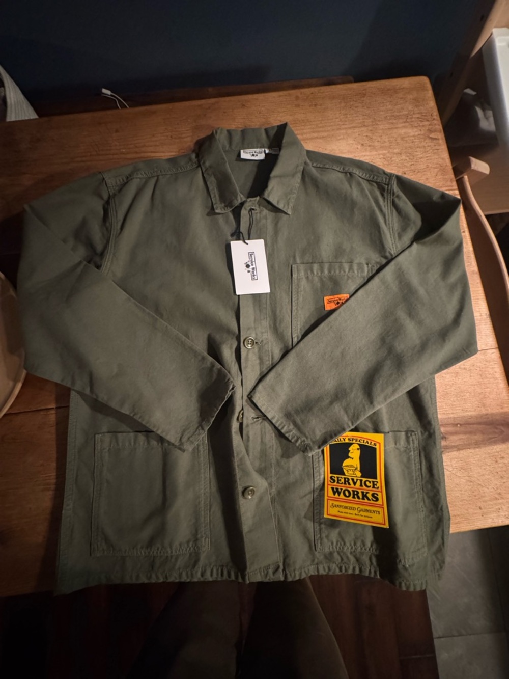 Olive Green Service Works - Men's Chore Jacket NWT